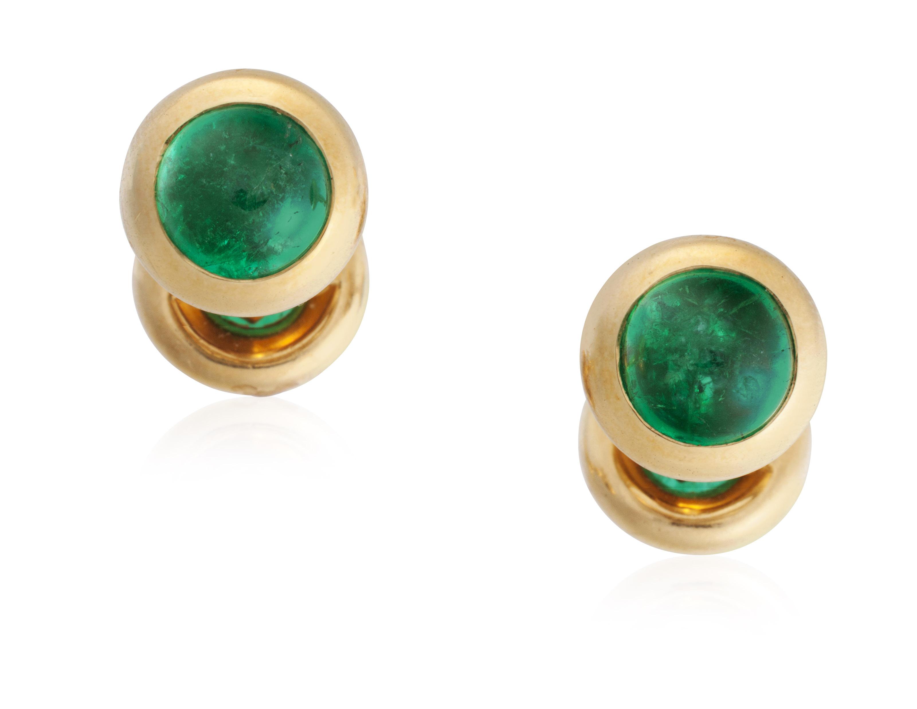 emeraldgoldcufflinks