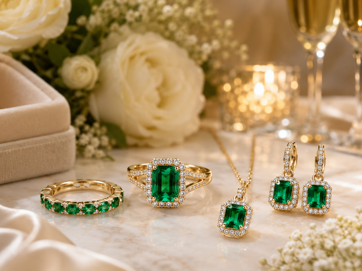 Emerald Jewelry for Weddings and Anniversaries
