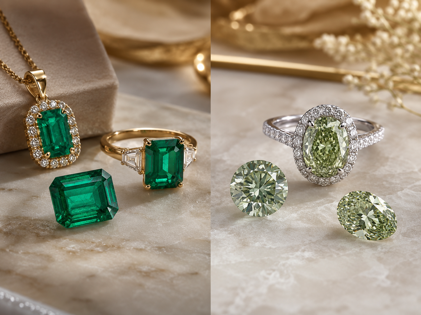 Emeralds vs. Green Diamonds