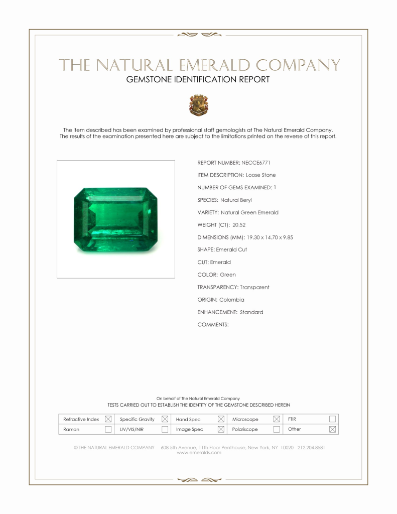 Why Choose The Natural emerald Company?