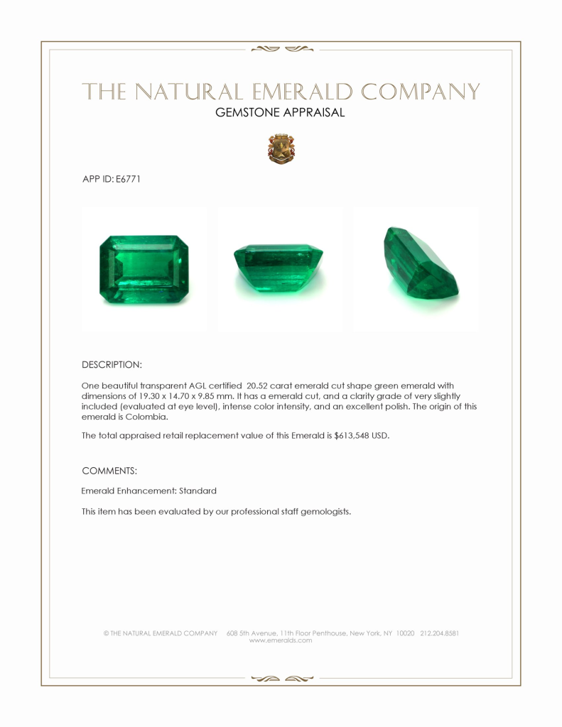 Why Choose The Natural emerald Company?